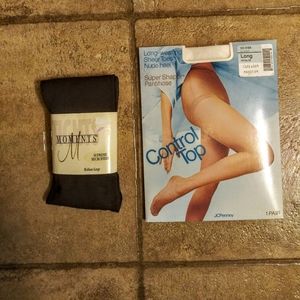 Beautiful Coffee & White Sheer Soft Hosiery